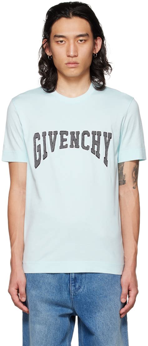 blue givenchy t shirt|givenchy t shirt men sale.